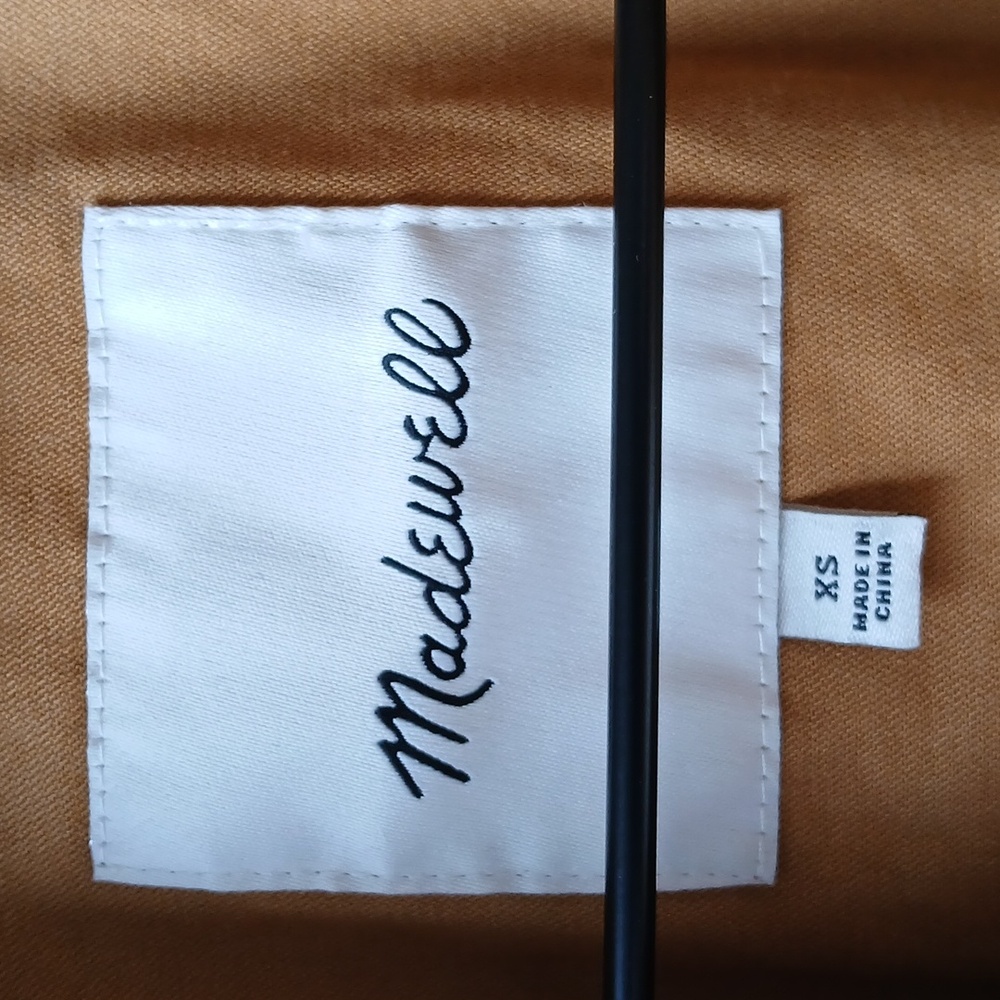 Madewell Northwoods Canvas Jacket Gold Women's XS - Picture 4 of 7